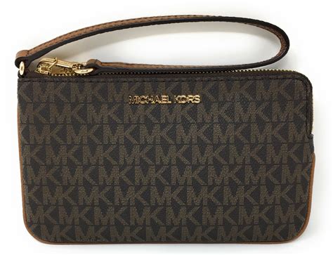 michael kors brown clutch bag|michael kors wristlet outlet.